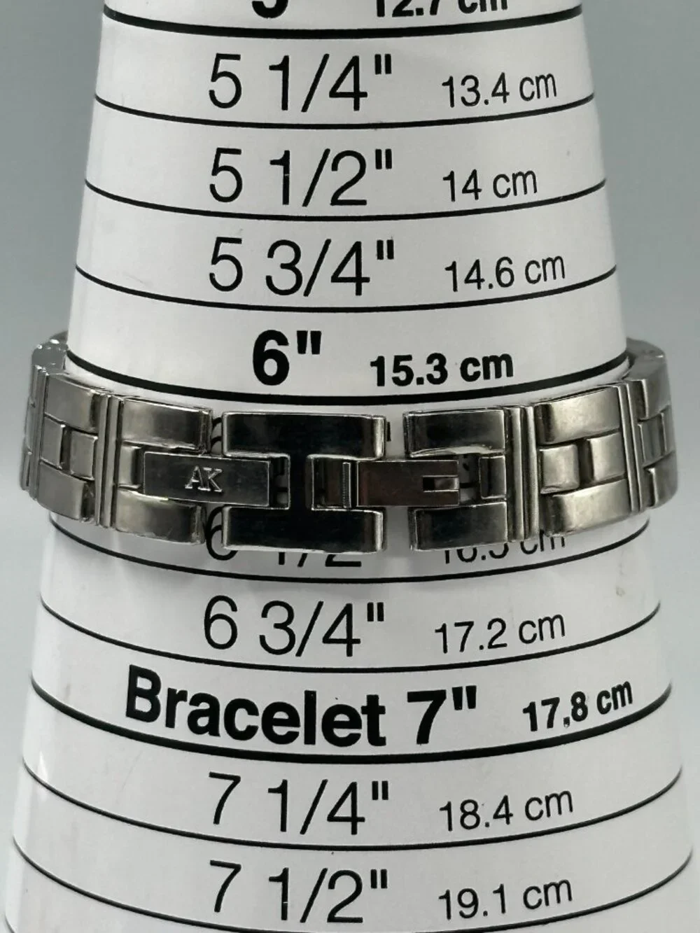 3/$30 Anne Klein Watch Women Silver Tone White Dial 26MM New Battery 6.75